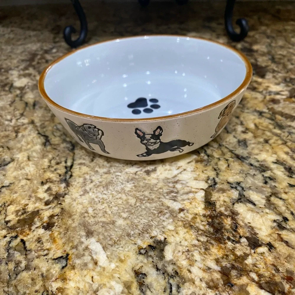 Spectrum Designz speckled 5” pet bowl - Charleston’s Dog Breed - Fabulou! NEW